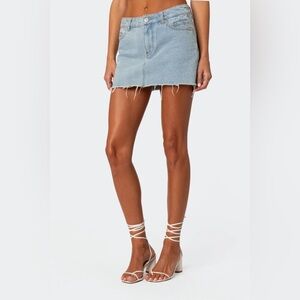 Edikted jean mini skirt